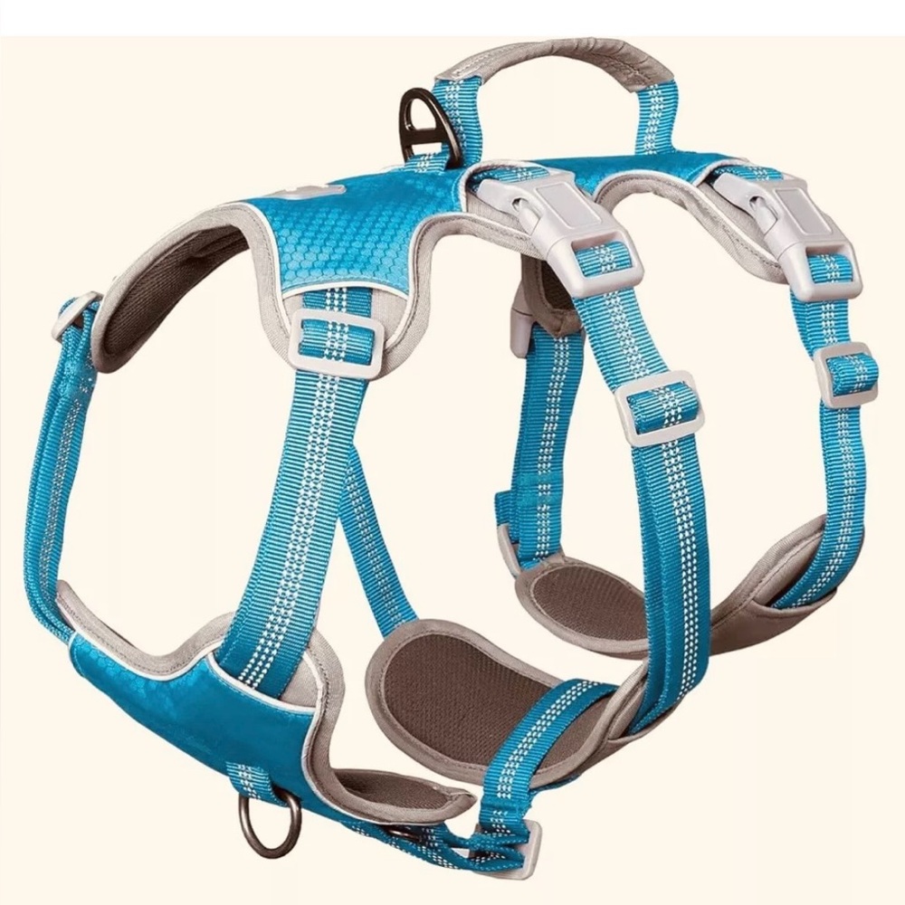 Blue Dog Harness Huntboo No Escape ,Escape Proof Harness  Reflective Harness,L